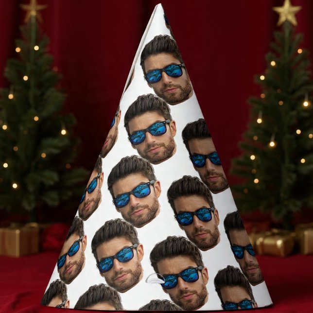 Chapéu De Festa Foto Personalizada De Rosto De Festa de aniversári (Criador carregado)