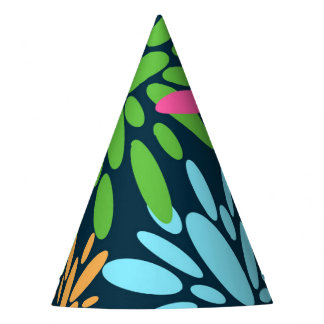 Chapéu De Festa Fumadores Coloridos de Fusíveis de Fogo abstrato