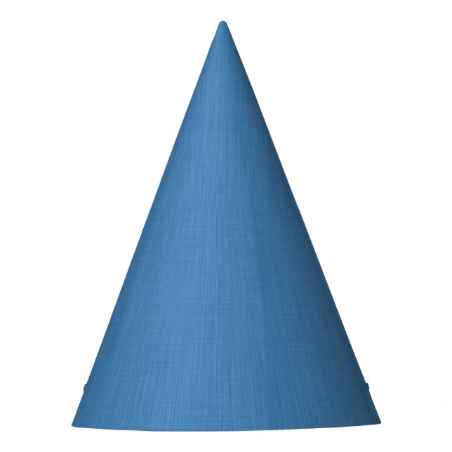 Chapéu De Festa Fundo azul simples e calmo com textura (Frente)