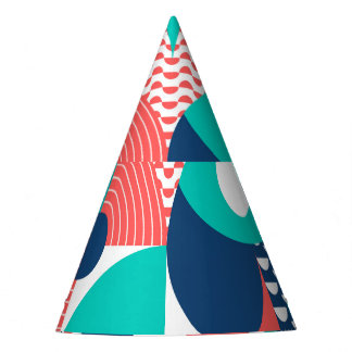 Chapéu De Festa Fundo de Mural Geométrico Moderno Vintage