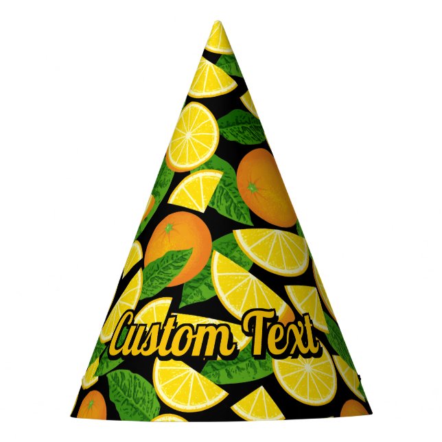 Chapéu De Festa Fundo Laranja (Frente)