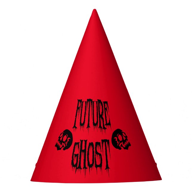 Chapéu De Festa Futuro Ghost Paper Party Hat (Frente)