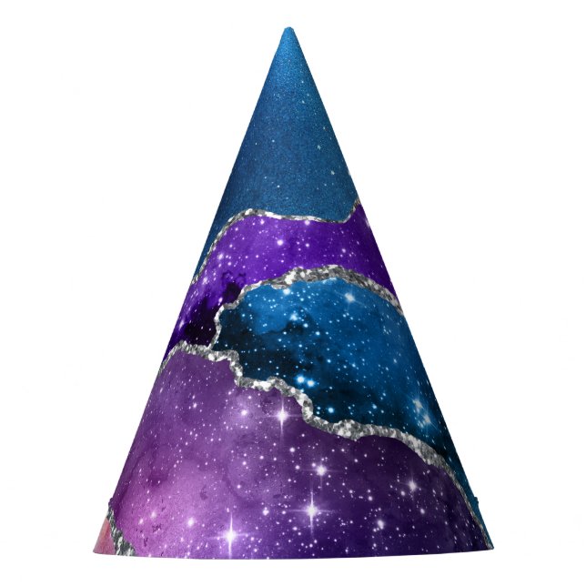 Chapéu De Festa Galaxy Agate Series Design 7 (Frente)
