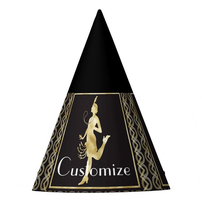 Chapéu De Festa Garota Flapper de 1920 Thunder_Cove  (Frente)