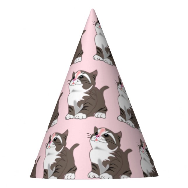 Chapéu De Festa Gatinho Pequeno (Frente)