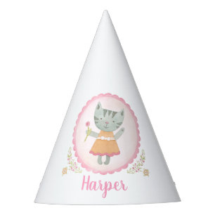 Chapéu De Festa Gatinho rosa-claro, de festa personalizada