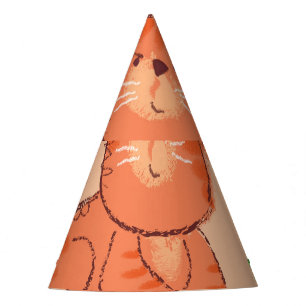 Chapéu De Festa Gato de Brinquedo de Criança: Ilustração de Vintag