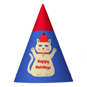 Chapéu De Festa Gato de Natal Bonito Personalizado