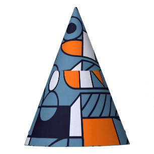 Chapéu De Festa Geometria Minimalista: Poster de Abstrato retrô