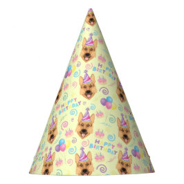 Chapéu De Festa German Shepherd Birthday Party Hat Yellow