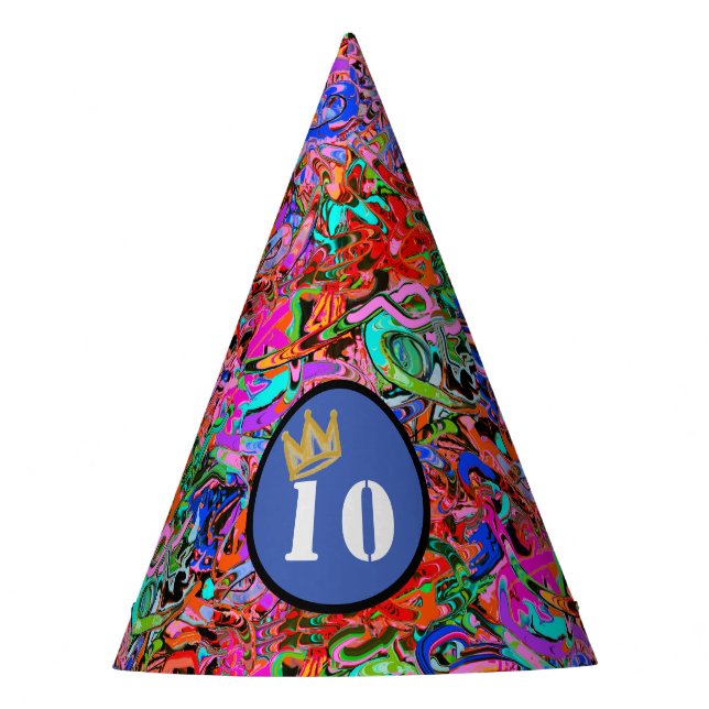 Chapéu De Festa Grafite com a coroa (Frente)