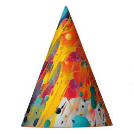 Chapéu De Festa Grafite de abertura do caos vívido