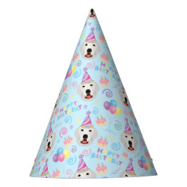 Chapéu De Festa Great Pyrenees Birthday Party Hat Blue