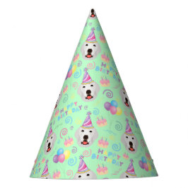 Chapéu De Festa Great Pyrenees Birthday Party Hat Green
