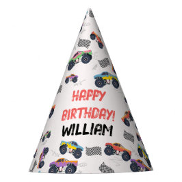 Chapéu De Festa Grupo Colorido de Aniversários de criança de Monst