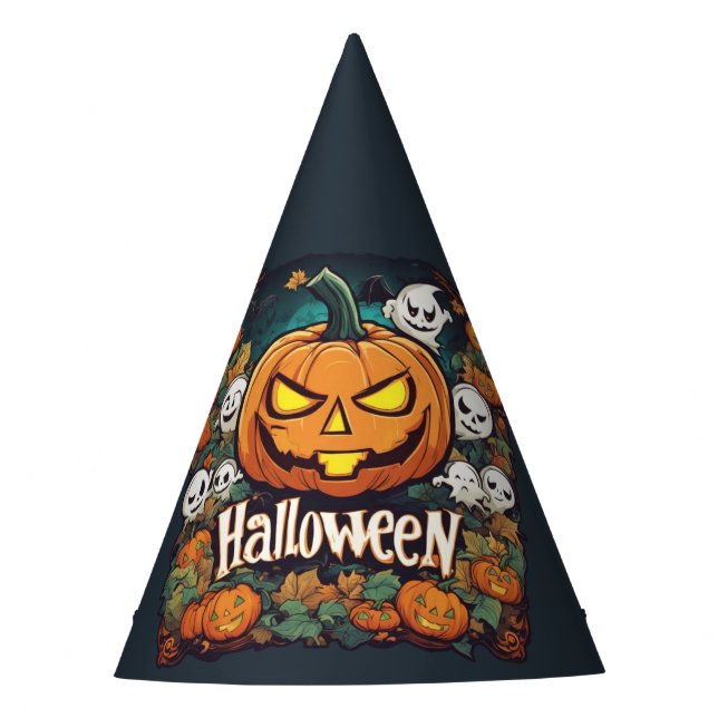Chapéu De Festa Halloween-Banner mit Kürbissen und Geistern -  (Frente)