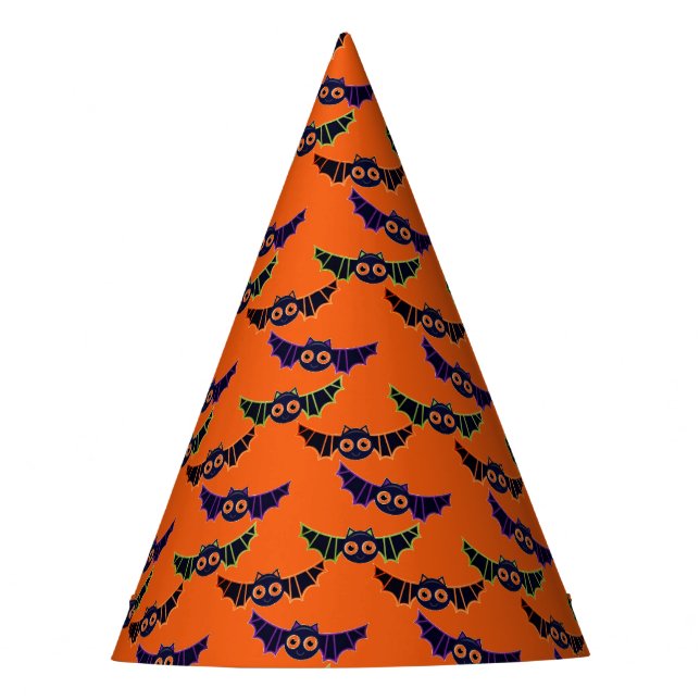 Chapéu De Festa Halloween Bats Party Hat (Frente)