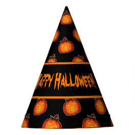 Chapéu De Festa Halloween Pumpkins Party Hat Personalizável