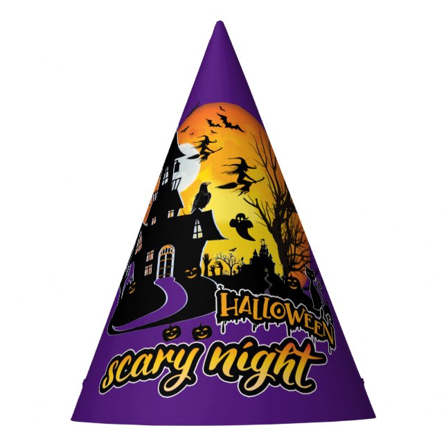 Chapéu De Festa Halloween Scary Night (Frente)