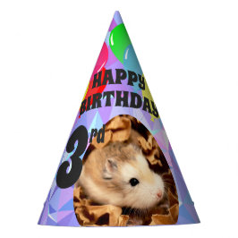 Chapéu De Festa Hammyville - Gemas Roxos de Hamster