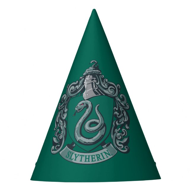 Chapéu De Festa Harry Potter | Slytherin Crest Green (Frente)