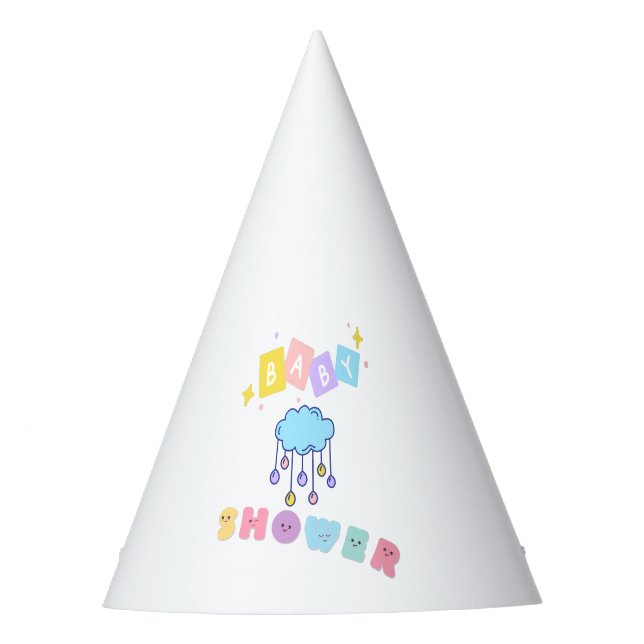 Chapéu De Festa Hat da Parte chá de fraldas (Frente)