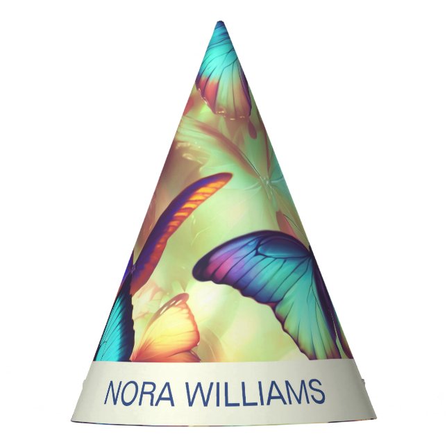 Chapéu De Festa Hat Personalizado do Partido da Borboleta (Frente)