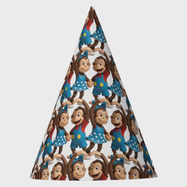 Chapéu De Festa Heart Hands Monkeys  - Sweet Mimo & Zina