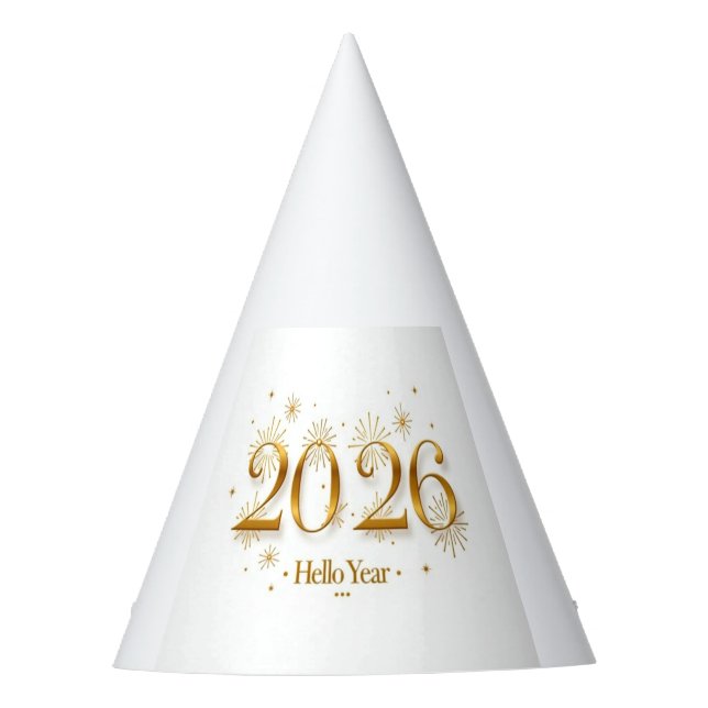 Chapéu De Festa Hello 2026 Party Hat (Frente)