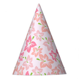 Chapéu De Festa Hibisco Rosa, Flores Rosa, Padrão De Flores