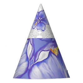 Chapéu De Festa Hibiscus & lace BLUE