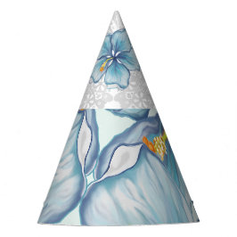 Chapéu De Festa Hibiscus & lace TURQUOISE