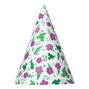 Chapéu De Festa Hibiscus roxo