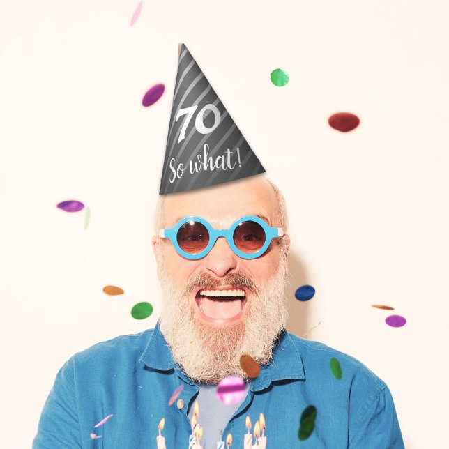 Chapéu De Festa Homem-Padrão de Greve de Cinzas Elegante Engraçado (Criador carregado)