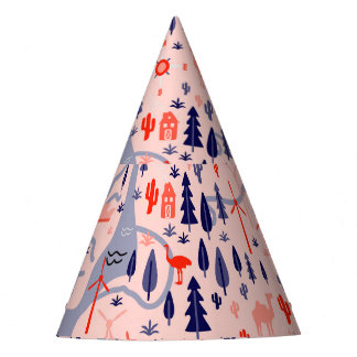 Chapéu De Festa Ícones australianos, padrão decorativo perfeito.