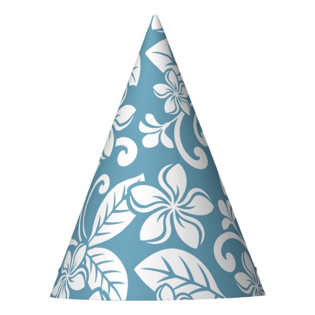 CHAPÉU DE FESTA ILHA PLUMÉRIA (AZUL SLATE) (Frente)