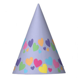 Chapéu De Festa ilusima Rainbow Love Hearple Party Hat
