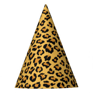 Chapéu De Festa Impressão animal da pele do leopardo ou do safari