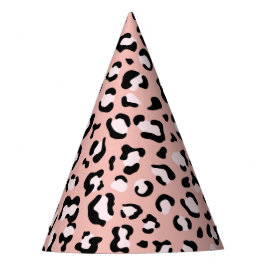 Chapéu De Festa Impressão Leopardo, Manchas Leopardo, Leopardo Ros