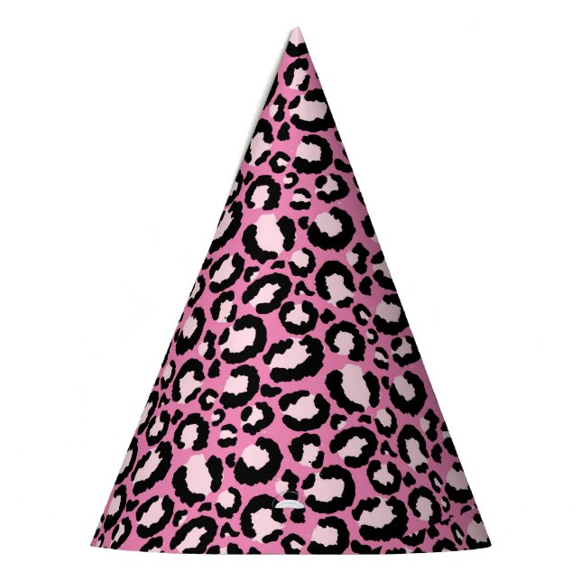 Chapéu De Festa Impressão Leopardo Rosa (Esquerda)