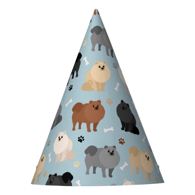 Chapéu De Festa Impressões de pântanos e Ossos-Cães (Frente)