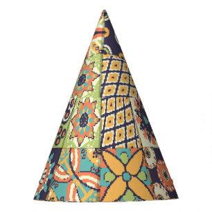 Chapéu De Festa Islã Decorativo: Desenho Da Mão Vintage.