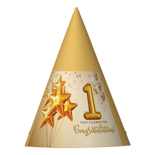 Chapéu De Festa Ist Festa de aniversário Hat (Frente)