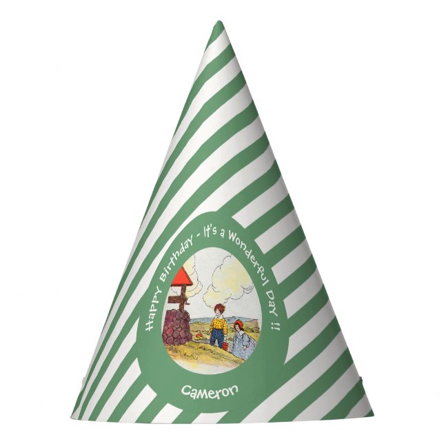 Chapéu De Festa Jack e Jill Madre Goose Itens de Festa de aniversá (Frente)