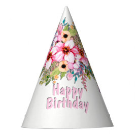 Chapéu De Festa Jardim Flor