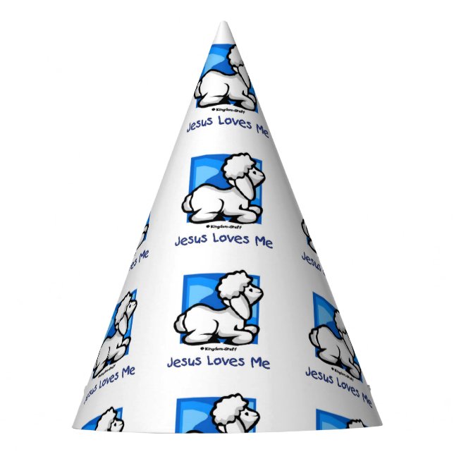 Chapéu De Festa Jesus ama-me cordeiro (Frente)
