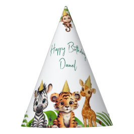 Chapéu De Festa 🎉 Jungle Safari Kids Birthday Party Hats