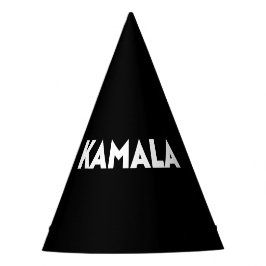 Chapéu De Festa Kamala, moderno e negrito tipografia, preto
