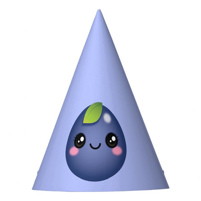 Chapéu De Festa Kawaii Blueberry Party Hat (Frente)