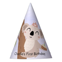 Chapéu De Festa Koala com bolo de aniversário